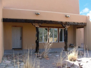 front portal on a Pueblo-style home