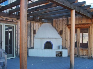 outdoor Kiva fireplace