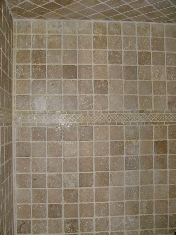 shower tile detail